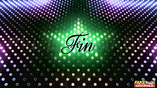 Fakehub Originals - Two Lesbians Seduce Innocent Daphne Angel in a Club for a Shaved Pussy Threesome and Breast Play