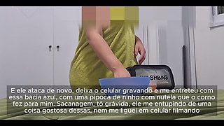 Pregnant Married Woman Sucks and Fucks with a Gifted Man in the Swing House