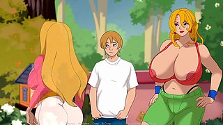 Hentai sex, slutty redhead, fingering pussy