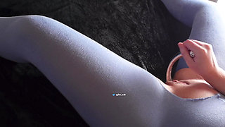 Steamy POV Pantyhose Squirt