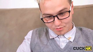 Cuck4k. sexy dark haired Funky Town is loving a aggressive knob in front of her desperate husband