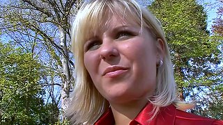 Blonde German Milf Persuaded Next Door To Masturbate