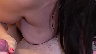 Bisexual Threesome. a Sexy MILF Licks Her Husband and Lover's Balls. Ep 30802