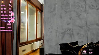 Glamour babe with big boobs masturbates in lingerie