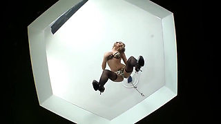 Sensual Girl with Big Breasts Penetrates a Sex Toy