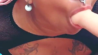 Deep Throat Dildo in Pool