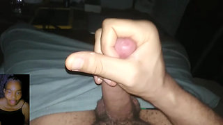 Masturbating with my girlfriend on a video call