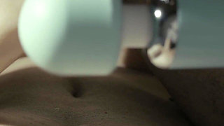 First I Use My Vibrator to Make Him Cum Slowly, Then, with His Cum All Over Me, I Use It to Give Myself a Great Orgasm