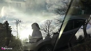 A fair-haired young woman from Germany, named Lisa, initiated an encounter and engaged in suggestive conversation with