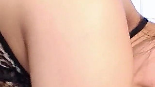 Step Brother Fucks Japanese Skinny Teen Rina with Extremely Hairy Pussy and Gives Cumshot