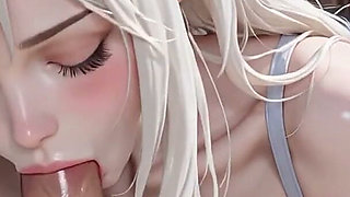 Animated Sunniva Kvamsdal Norwegian Beauty Anal Footjob Titjob