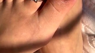 Linsey Dawn solo foot fetish