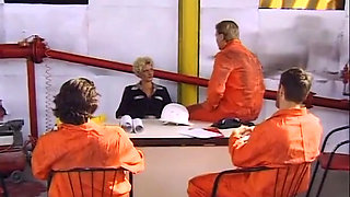 She Gets Gang Banged at Work Including Anal and Blowjobs