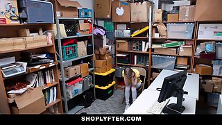 Tiny Teen caught sneaking and stealing gets screwed