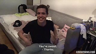 Czech Twins Thrill in Hardcore Group Sex Brunette Booty Heat
