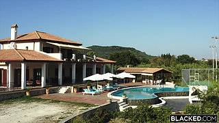 Blacked Hot Wife Was Alone on Vacation Until She Found Two Bbcs