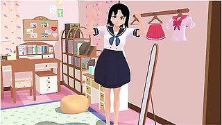 Car Toon And Hentai Anime - Mia Anime High Shool Girl Gravure In Her Rooms.a Sailor School Uniform