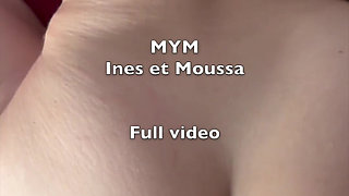 Young beurette anal orgasm doggy style with a big black cock