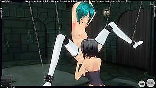 3d Hentai Bdsm The Mistress Took The Schoolgirl To The Basement To Bring To Orgasms (part 2)