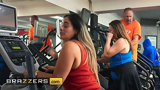 Brazzers - exercise day gets messy when the official egypt and dwayne foxx fuck in every corner of the sport