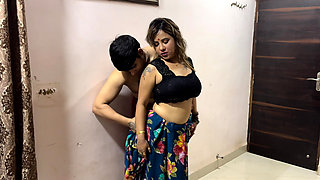 Desi indian brother-in-law fed his sister-in-law a banana, had sex with her, and licked her pussy. hindi video ( Tina Nandey )