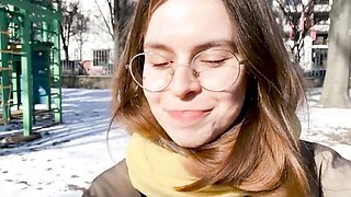 Big-Titted Brunette Daniela Sniffs Women's Panties While Rubbing Her Hairy Pussy for Ersties