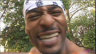 Black Deja Vue Boldly Proclaims Her Desire for Doggy Style Humping on the Outdoor Couch.