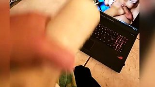 SEXTING CLIP TO BIG TIT LOVER WITH DRIPPING CUMSHOT IN