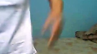 Filipina babe reveals big boobs and pussy on Skype