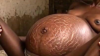 Poor 9-month Pregnant Woman Cums Uncontrollably and Craves a Cock in Her Loose Pussy