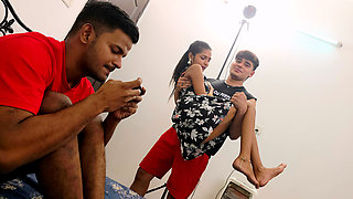 Two stepBrother have Sex with stepsister  Threesom video