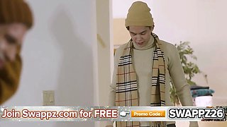 Stuck-up stepmoms use skin-to-skin method to cure their sick stepsons with a hardcore holiday threesome