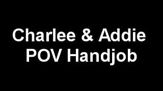 Busty Blonde Charlee Chase Jerks a Cock with Addie Juniper!