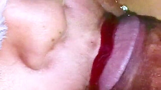 Cum Shot in Mouth and Boobs Close up Video- Cum Swallowing Blowjob Close up Video Horny Neha Bhabhi