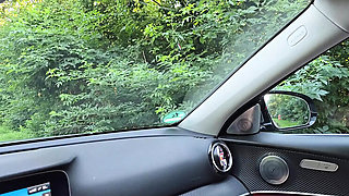 Hot Blonde Wife Dogging in Car on Last Day of Summer 2024 - Public Sex & Sloppy Blowjob
