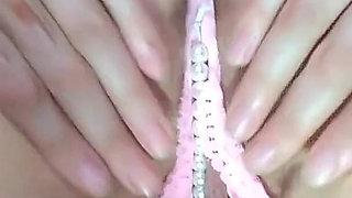 While Trying on Panties I Decided to Jerk off a Big Pussy and Splattered the Screen Ginnagg