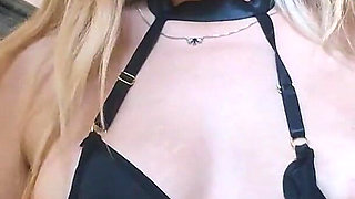 Naughty Girl in the Kitchen Likes Lingerie