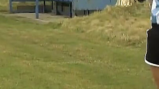 Masturbating in the Dug Out