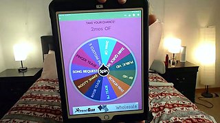 Non stop blonde with big boobs cock jerks off on the bed