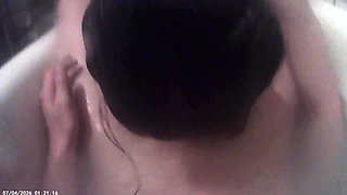 Blowjob in the Bathroom From a Beautiful Girl