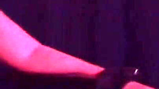 Mature Blonde Babe Devoured in Wild Club Gangbang Orgy