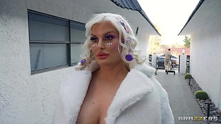 All Dolled Up Double Trouble Part 2: Threesome Orgy with Blonde MILFs Julie Cash, Savannah Bond, and David Lee