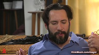 Asian babe subjected to bondage intercourse