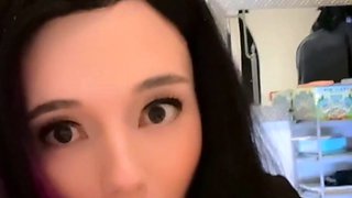 Lovely Amateur teen brunette masturbating outdoor