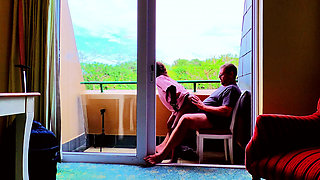 Dark clouds and storms brewing but it cant stop us from fucking in our hotelroom