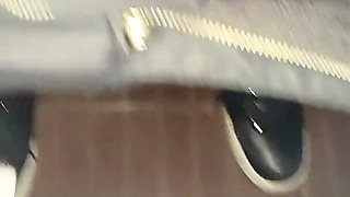 Peeing in Public Toilets - Hairy Pussy, Dirty Panties & Close up Streams
