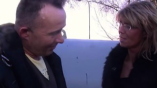 German mature skinny housewife persuaded to have sex