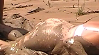Julie Fucked Like a Mud Pig - Dress Destroyed, Lingerie, Pounded, Hogtied, Face in the Mud