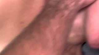 Caught Playing with Vibrator Ends in Hairy Pussy Cumshot