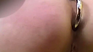 Fuck in Doggystyle My Friend with Cane and I Insert Anal Hook in Her Ass! Part2